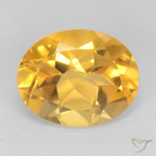 3.48ct Naturale Arancio dorato Citrino, Ovale, VS