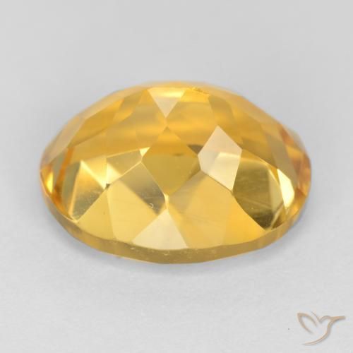 Citrino Arancio Dorato Profondo naturale da 3.71 ct, Ovale, VS