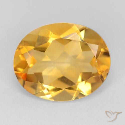 3.02ct Naturale Dorato scuro Citrino, Ovale, VS