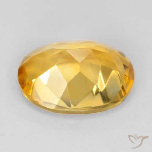 Citrino Dorato scuro naturale da 3.02 ct, Ovale, VS