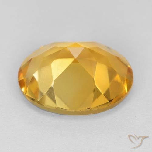Citrino Dorato scuro naturale da 3.02 ct, Ovale, VS