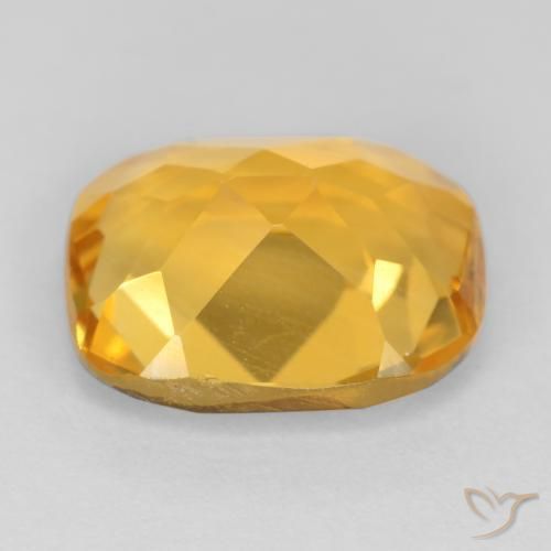 Citrino Arancio dorato naturale da 3.42 ct, Cuscino, VS