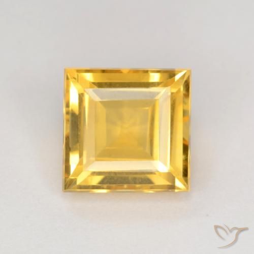 2.56ct Naturale Dorato Citrino, Quadrato, VS