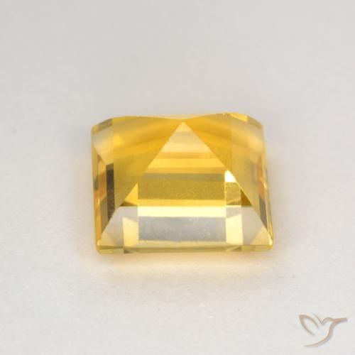 Citrino Dorato naturale da 2.56 ct, Quadrato, VS