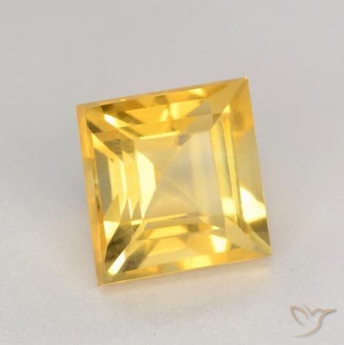 Citrino Oro medio naturale da 2.01 ct, Quadrato, VS