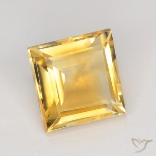 Citrino Oro naturale da 3.10 ct, Quadrato, VS