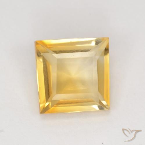 1.71ct Naturale Oro Citrino, Quadrato, VS
