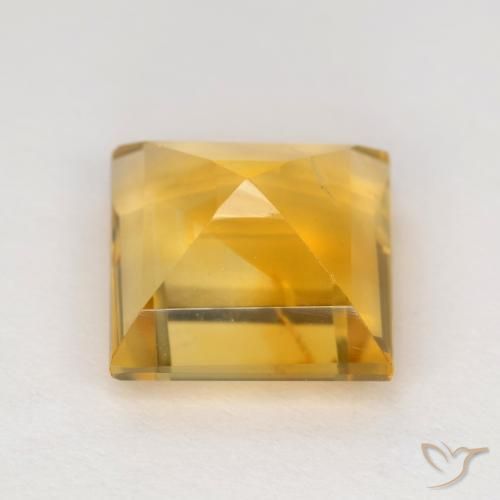 Citrino Dorato naturale da 3.65 ct, Quadrato, VS-SI