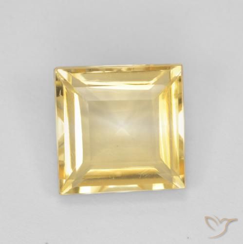 2.01ct Naturale Dorato Citrino, Quadrato, VS