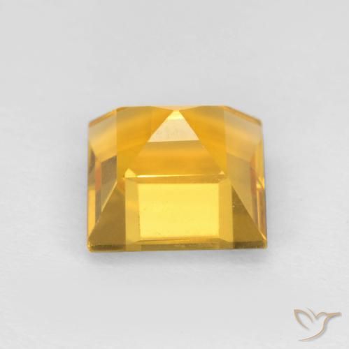 Citrino Oro medio naturale da 1.60 ct, Quadrato, VVS-VS
