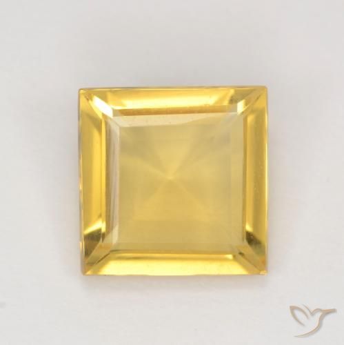 Citrino Dorato naturale da 1.87 ct, Quadrato, VVS-VS