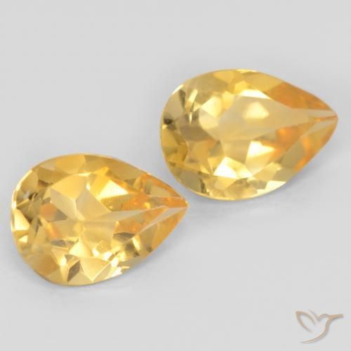Gemme di Citrino Oro naturale da 1.23 ct, Forma a pera, VVS-VS