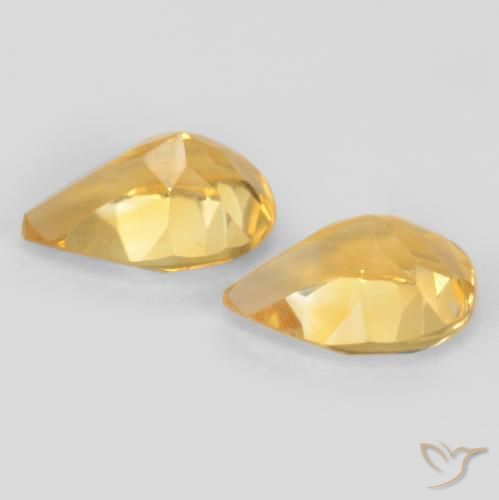 Gemme di Citrino Oro naturale da 1.23 ct, Forma a pera, VVS-VS