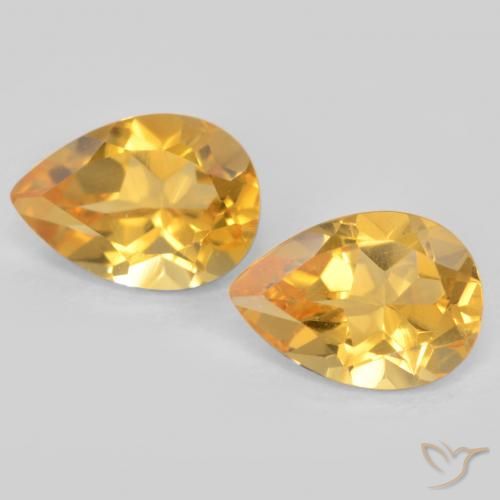 1.29ctw Naturale Dorato Citrino, Forma a pera, VVS-VS