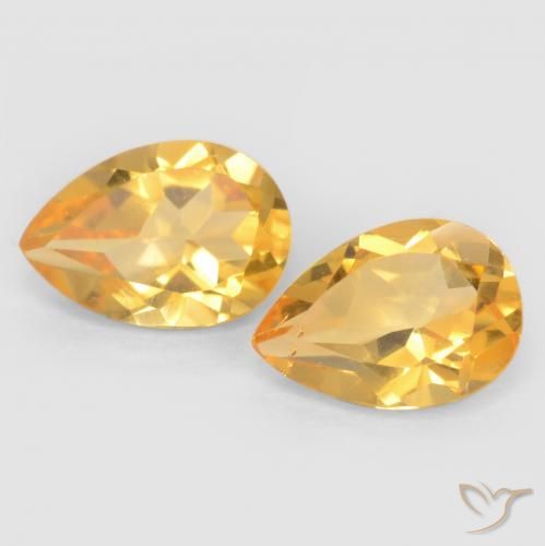 1.28ctw Naturale Oro Citrino, Forma a pera, VVS-VS
