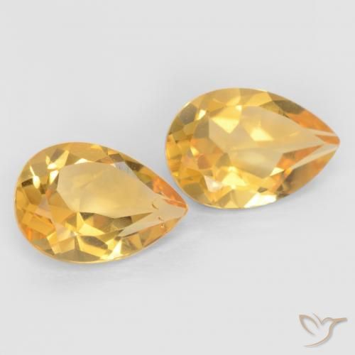 Gemme di Citrino Oro naturale da 1.28 ct, Forma a pera, VVS-VS