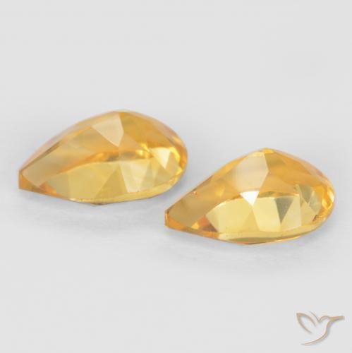Gemme di Citrino Oro naturale da 1.28 ct, Forma a pera, VVS-VS