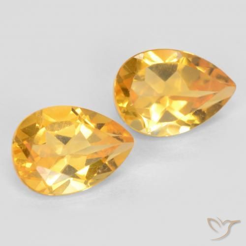 Gemme di Citrino Oro medio naturale da 1.49 ct, Forma a pera, VVS-VS