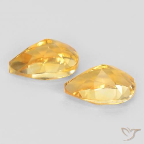 Gemme di Citrino Oro medio naturale da 1.49 ct, Forma a pera, VVS-VS