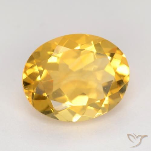 Citrino Dorato medio naturale da 3.32 ct, Ovale, VVS-VS