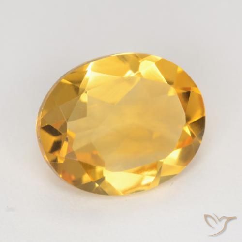 Citrino Oro profondo naturale da 3.04 ct, Ovale, VVS-VS