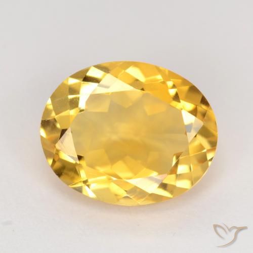 3.18ct Naturale Oro medio Citrino, Ovale, VS