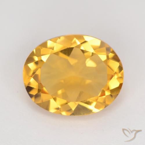 3.06ct Naturale Arancio dorato Citrino, Ovale, VVS-VS