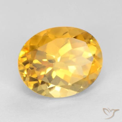 Citrino Oro brillante naturale da 3.66 ct, Ovale, VS