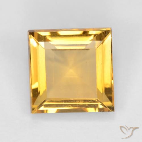 2.90ct Naturale Dorato Citrino, Quadrato, VS