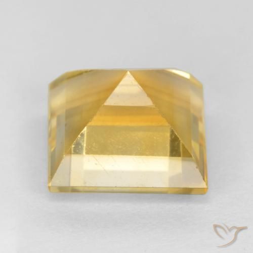 Citrino Dorato naturale da 3.53 ct, Quadrato, VS