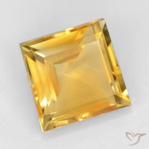 Citrino Oro medio naturale da 2.97 ct, Quadrato, VS
