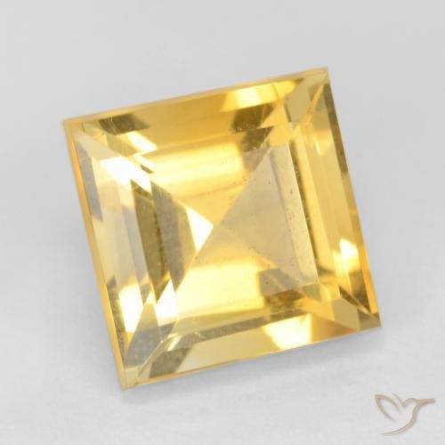 Citrino Oro naturale da 3.50 ct, Quadrato, VS
