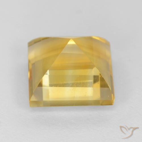 Citrino Oro medio naturale da 3.23 ct, Quadrato, VS