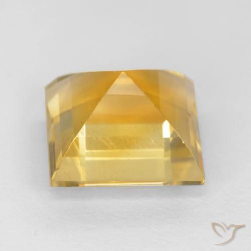 Citrino Oro medio naturale da 3.08 ct, Quadrato, VS