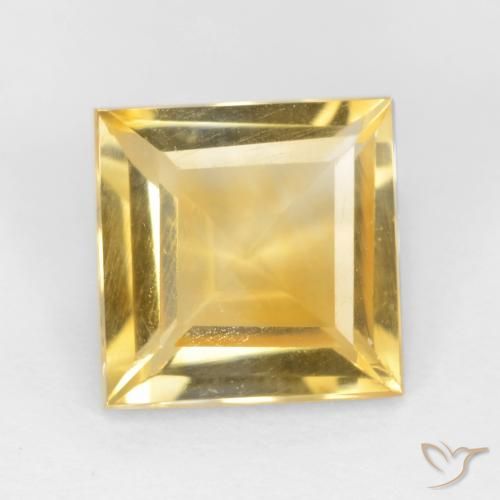 2.15ct Naturale Oro medio Citrino, Quadrato, VS