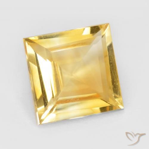 Citrino Oro medio naturale da 2.15 ct, Quadrato, VS