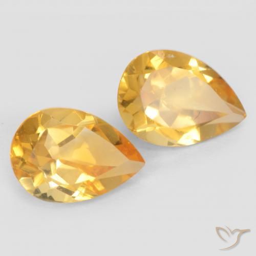Gemme di Citrino Oro naturale da 1.28 ct, Forma a pera, VVS-VS