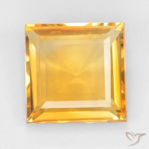 2.77ct Naturale Arancio medio-chiaro-oroG Citrino, Quadrato, VS