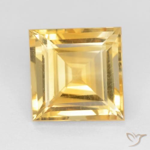 3.03ct Naturale Oro Citrino, Quadrato, VS