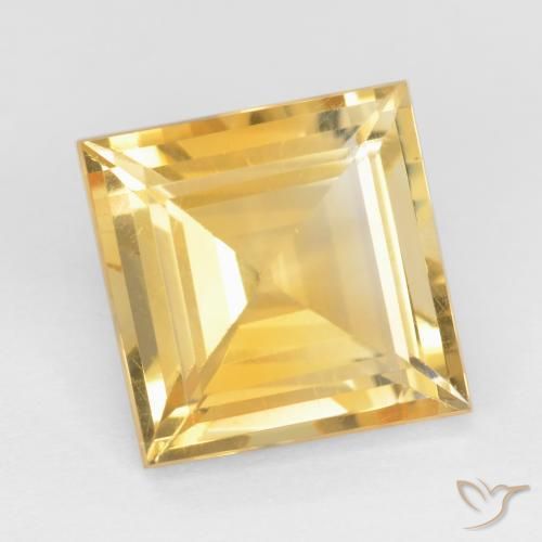 Citrino Oro naturale da 3.03 ct, Quadrato, VS