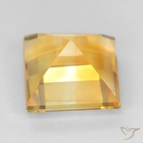 Citrino Oro medio naturale da 3.04 ct, Quadrato, VS