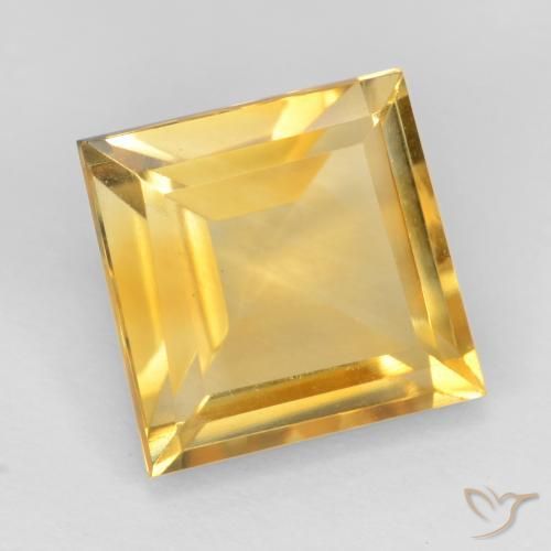 Citrino Oro naturale da 3.49 ct, Quadrato, VVS-VS