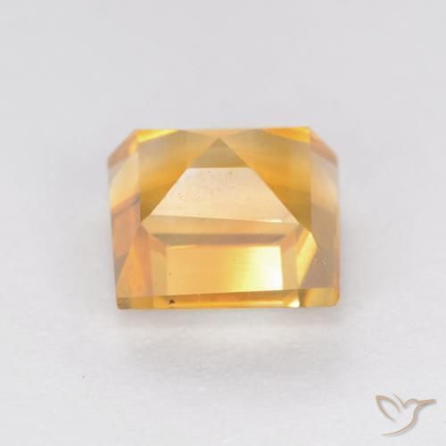 Citrino Arancio-Oro naturale da 1.14 ct, Quadrato, VS