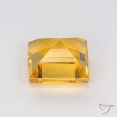 Citrino Arancio dorato naturale da 1.06 ct, Quadrato, VS