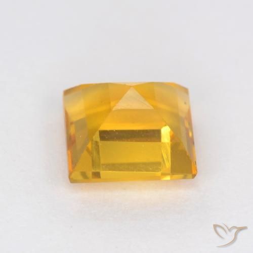 Citrino Arancio dorato naturale da 1.05 ct, Quadrato, VS