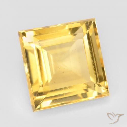 Citrino Oro brillante naturale da 3.43 ct, Quadrato, VS