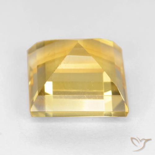 Citrino Oro brillante naturale da 3.43 ct, Quadrato, VS