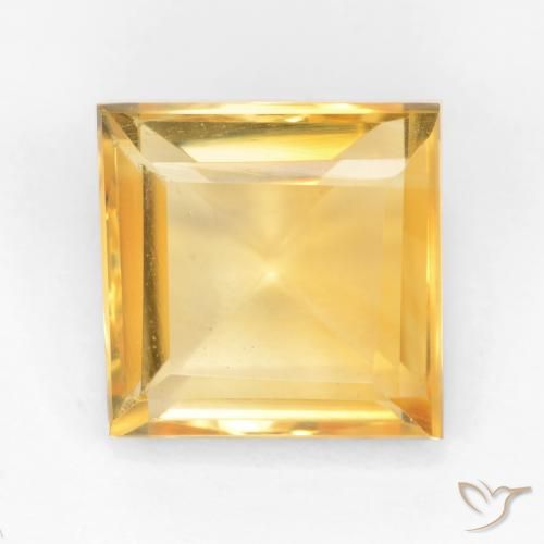 Citrino Oro brillante naturale da 3.08 ct, Quadrato, VS