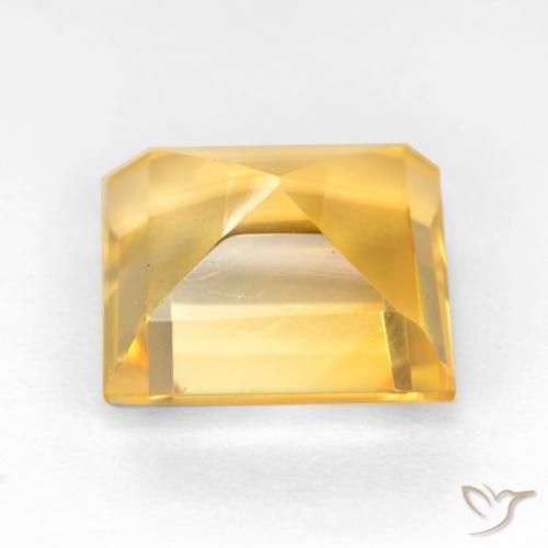 Citrino Oro brillante naturale da 3.08 ct, Quadrato, VS