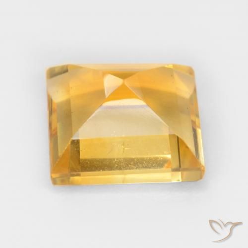 Citrino Arancio dorato naturale da 2.78 ct, Quadrato, VS